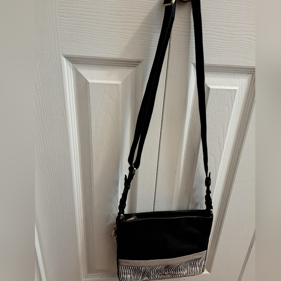 Fossil Leather Colorblock Crossbody Bag - Picture 2 of 12